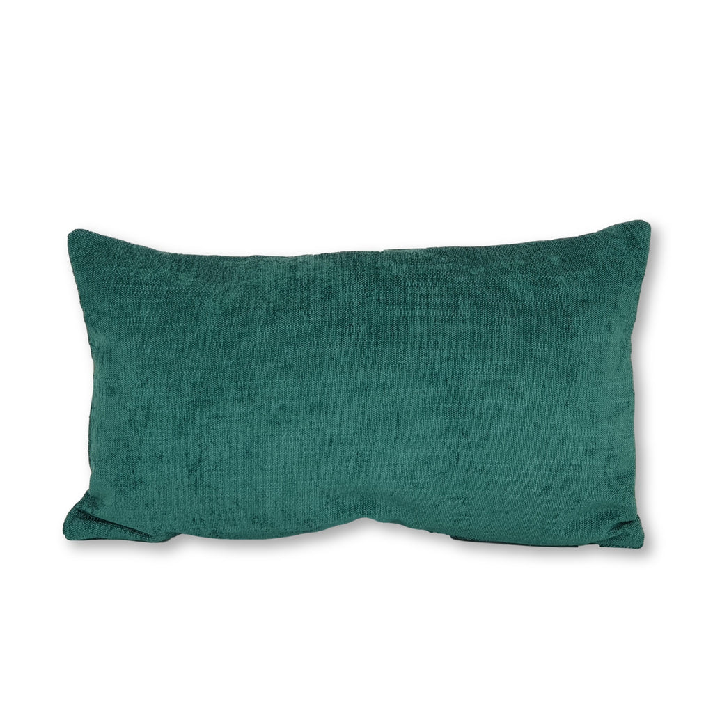 Velours Vintage vert, Housse de coussin 30x50, Taille XS.