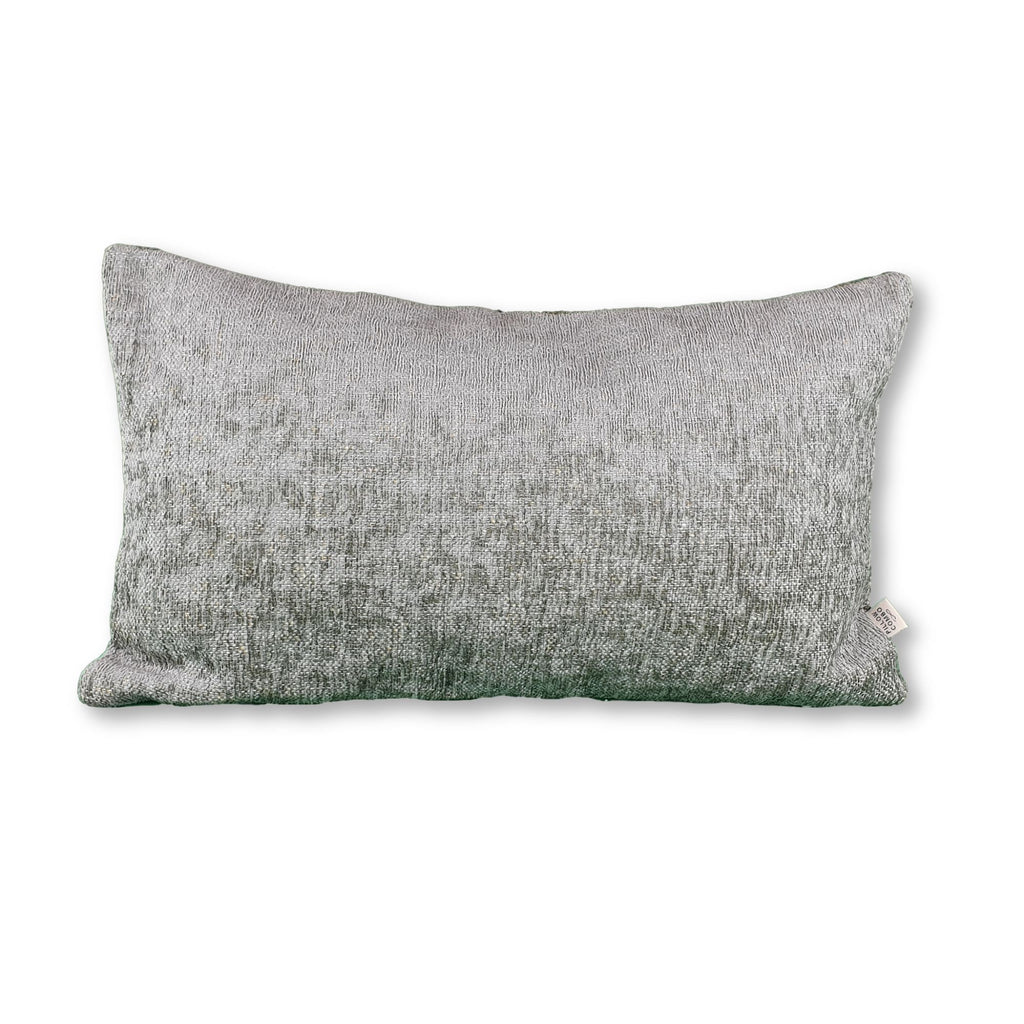 VELOURS Chiné gris, Housse de coussin 30x50, Taille XS.