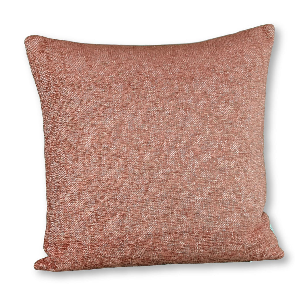 VELOURS Chiné corail, Housse de coussin 50x50, Taille M.