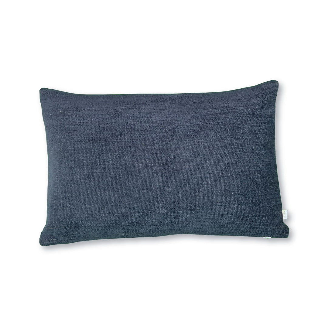 Velours Epais bleu, Housse de coussin 40x60, Taille M.