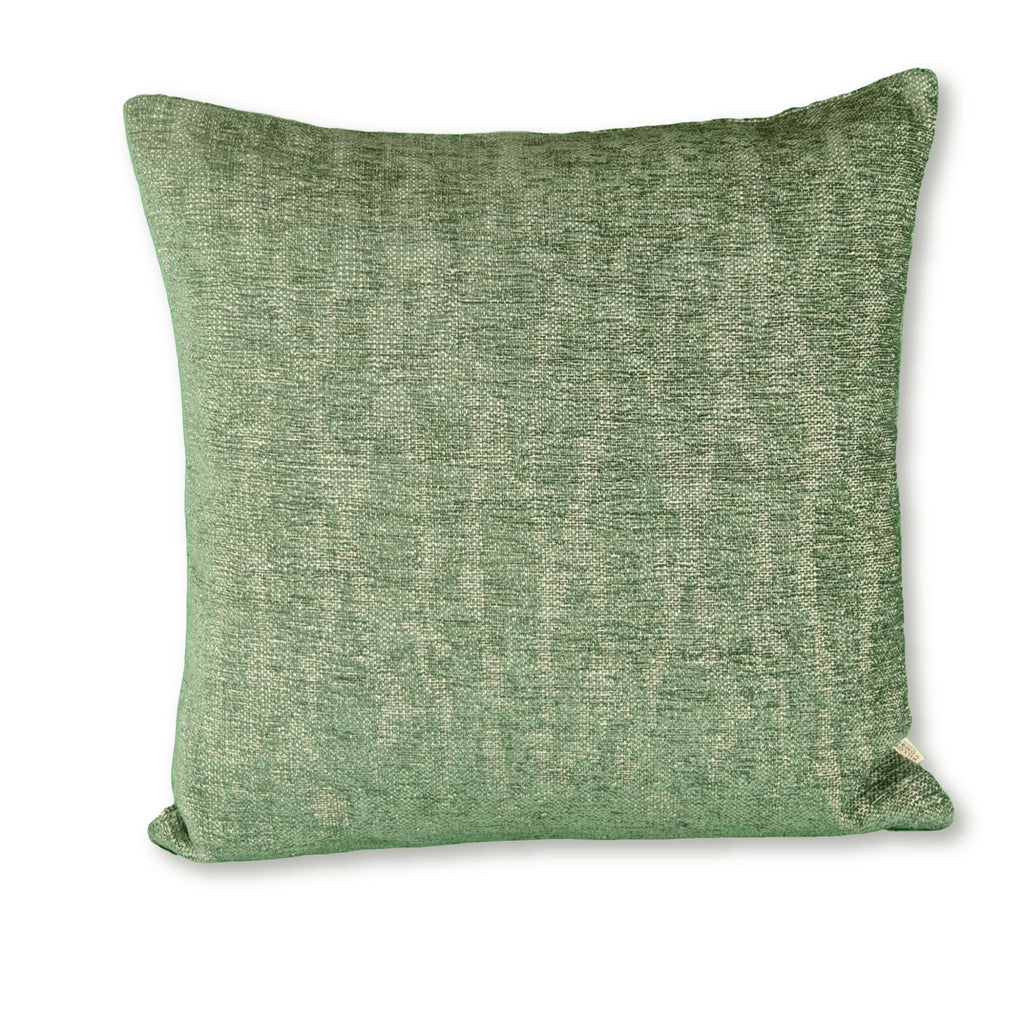 VELOURS Chiné vert, Housse de coussin 50x50, Taille M.